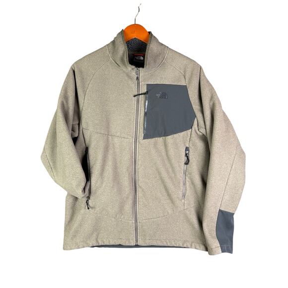 The North Face Chimborazo‎ Sherpa Lined Fleece Jacket Brown Tan Gray Mens Large - Picture 1 of 10